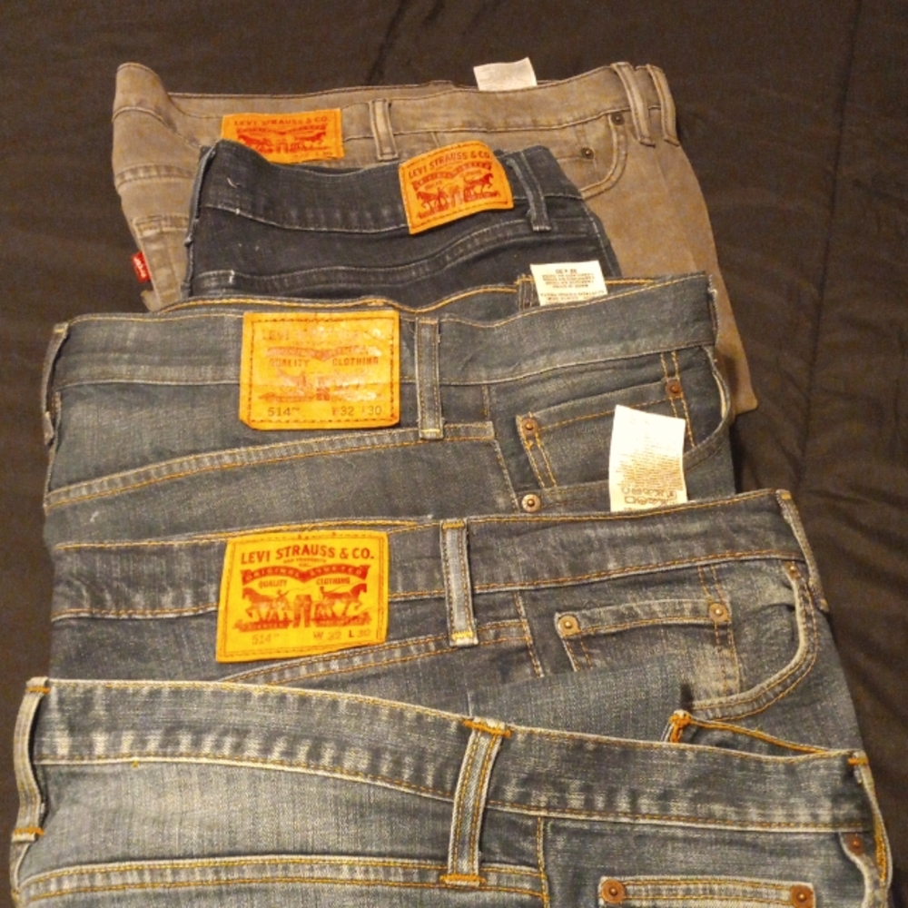 Five pair of jeans